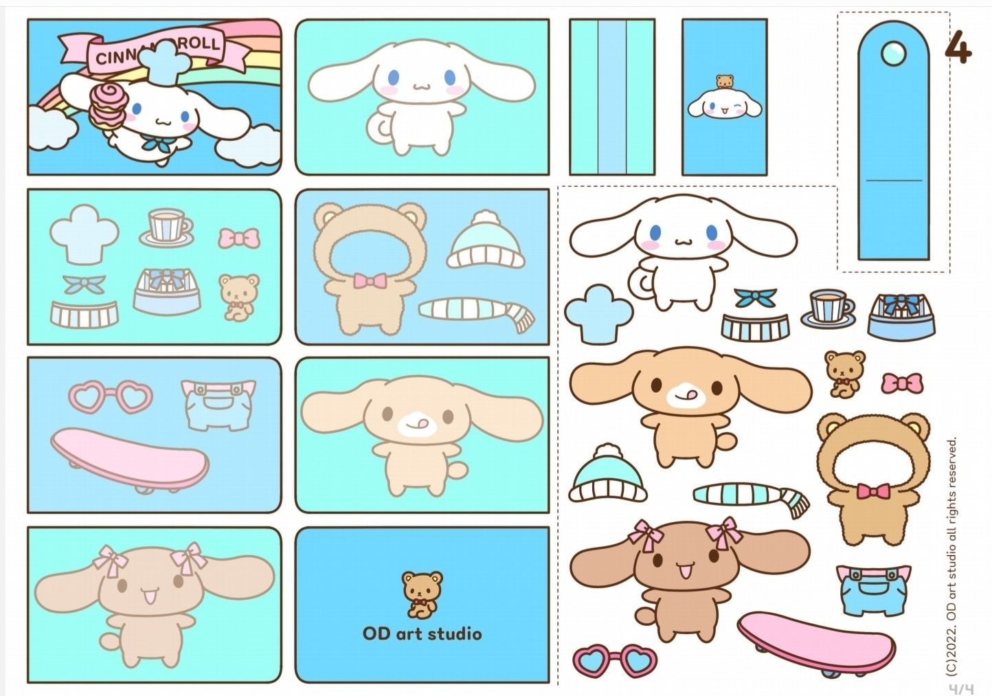 Cinnamoroll Squishy Book Template Social Media Template