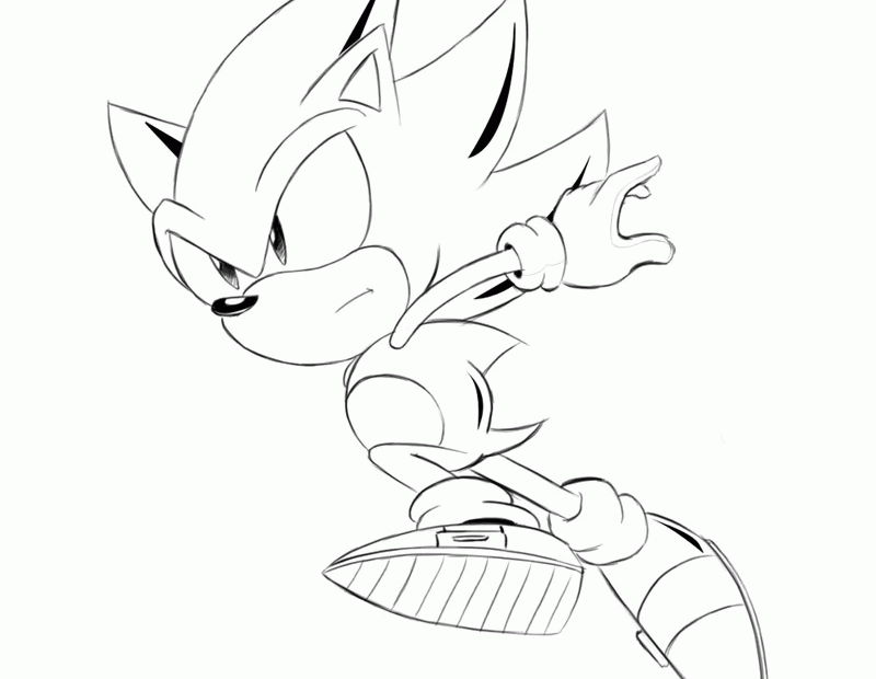 Classic Sonic Coloring Pages Coloring Home