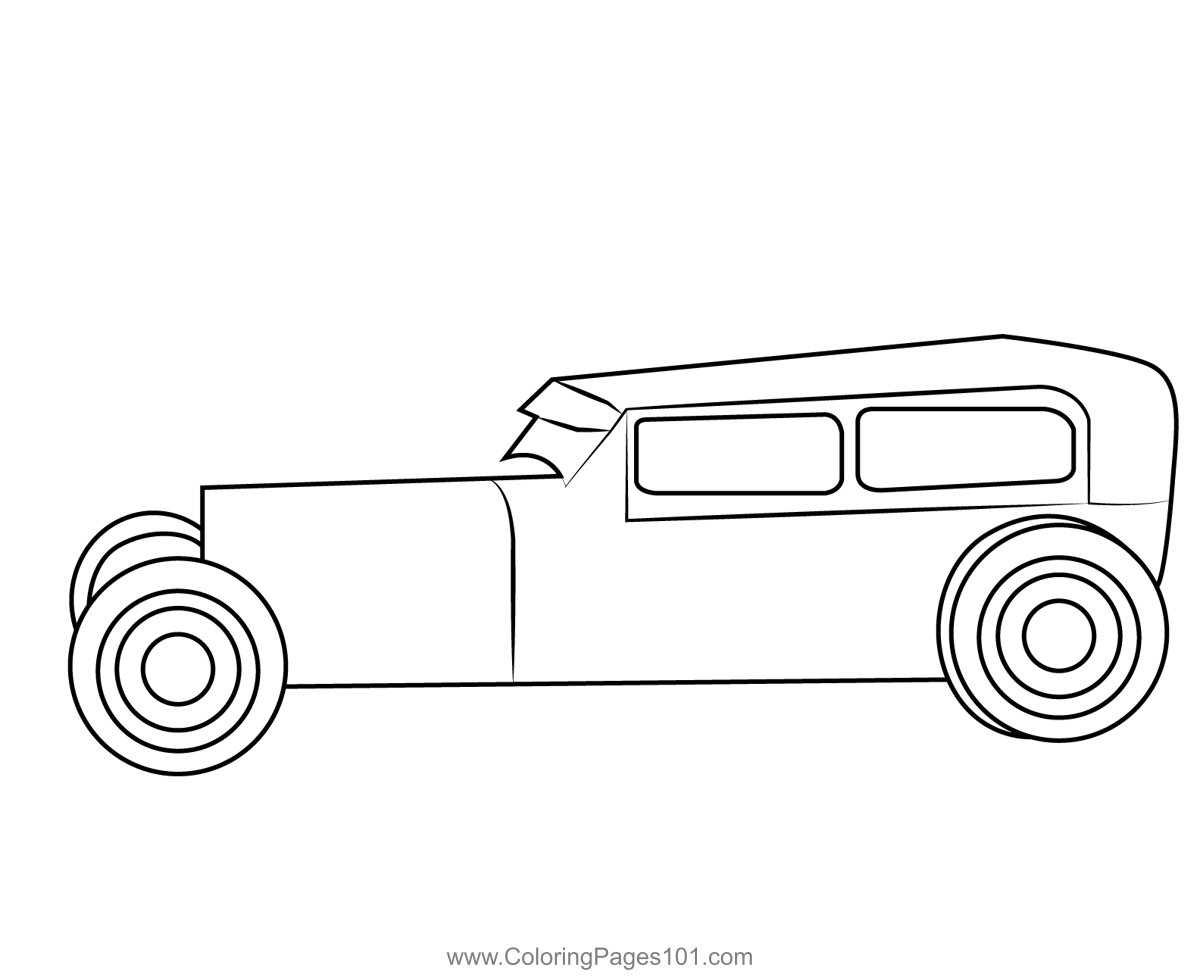 Classic Vintage Car Coloring Page For Kids Free Vintage Cars 