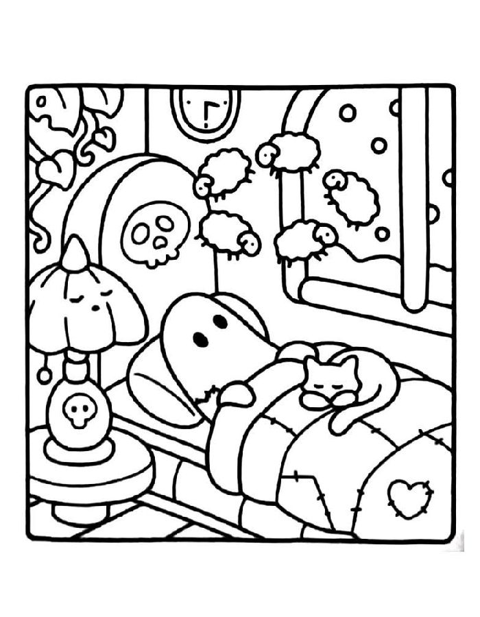 coco wyo coloring pages ghost