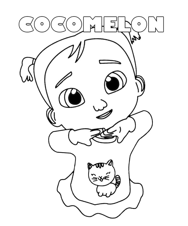 Cocomelon coloring page free Cocomelon coloring page free