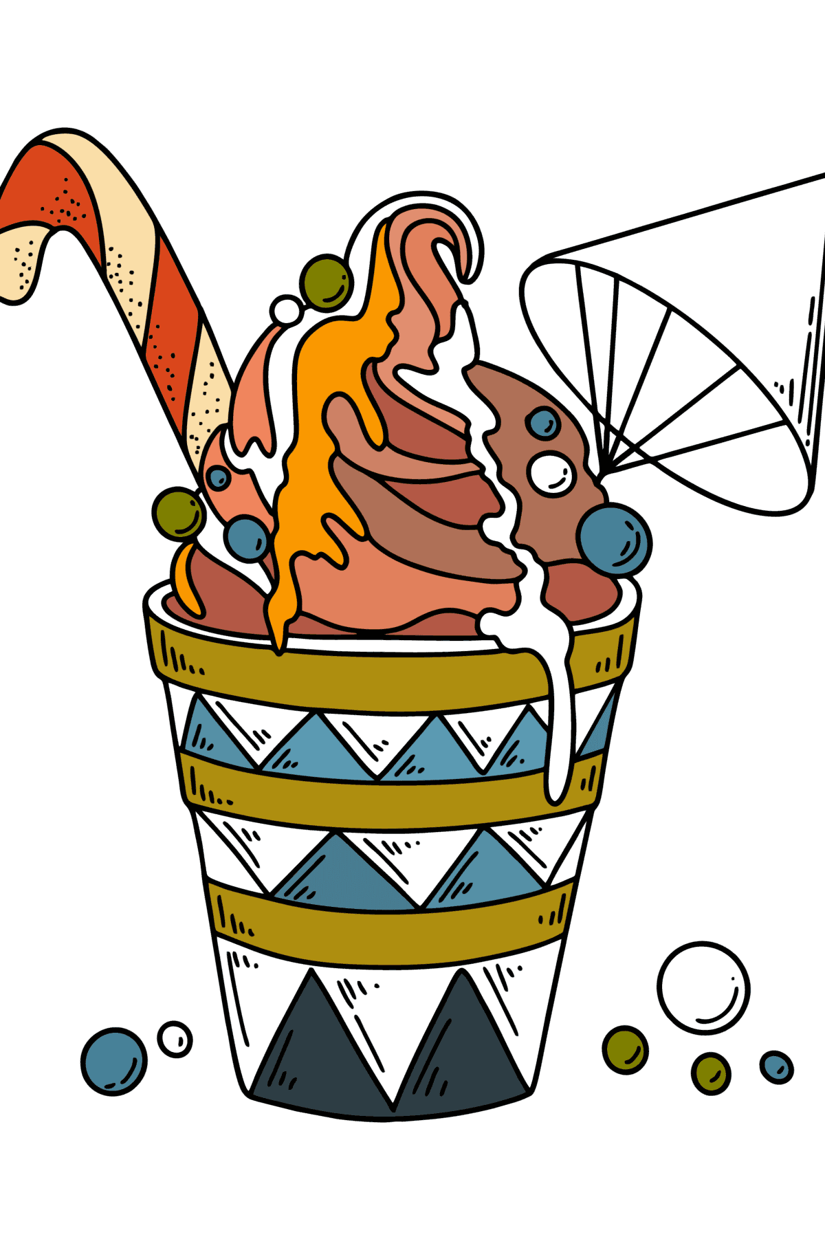 Coconut Ice Cream Ice Cream Coloring Pages For Adults Online Coconut Ice Cream Ice Cream Coloring Pages For Adults Online