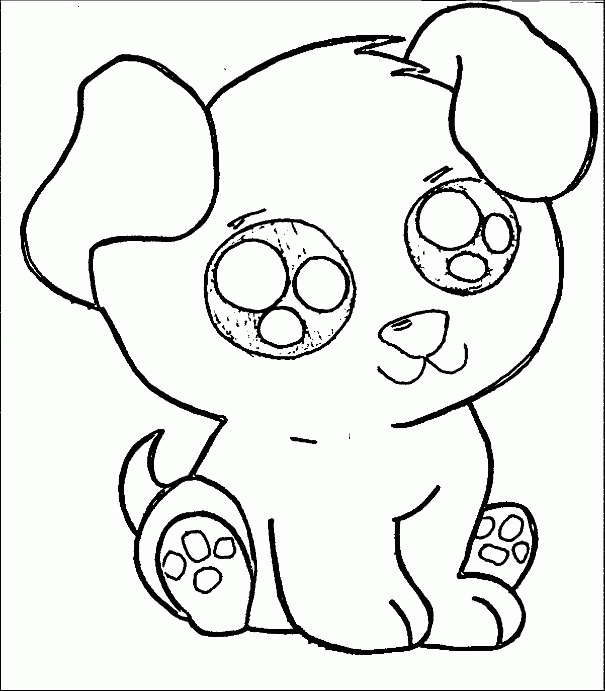 puppy coloring pages for free