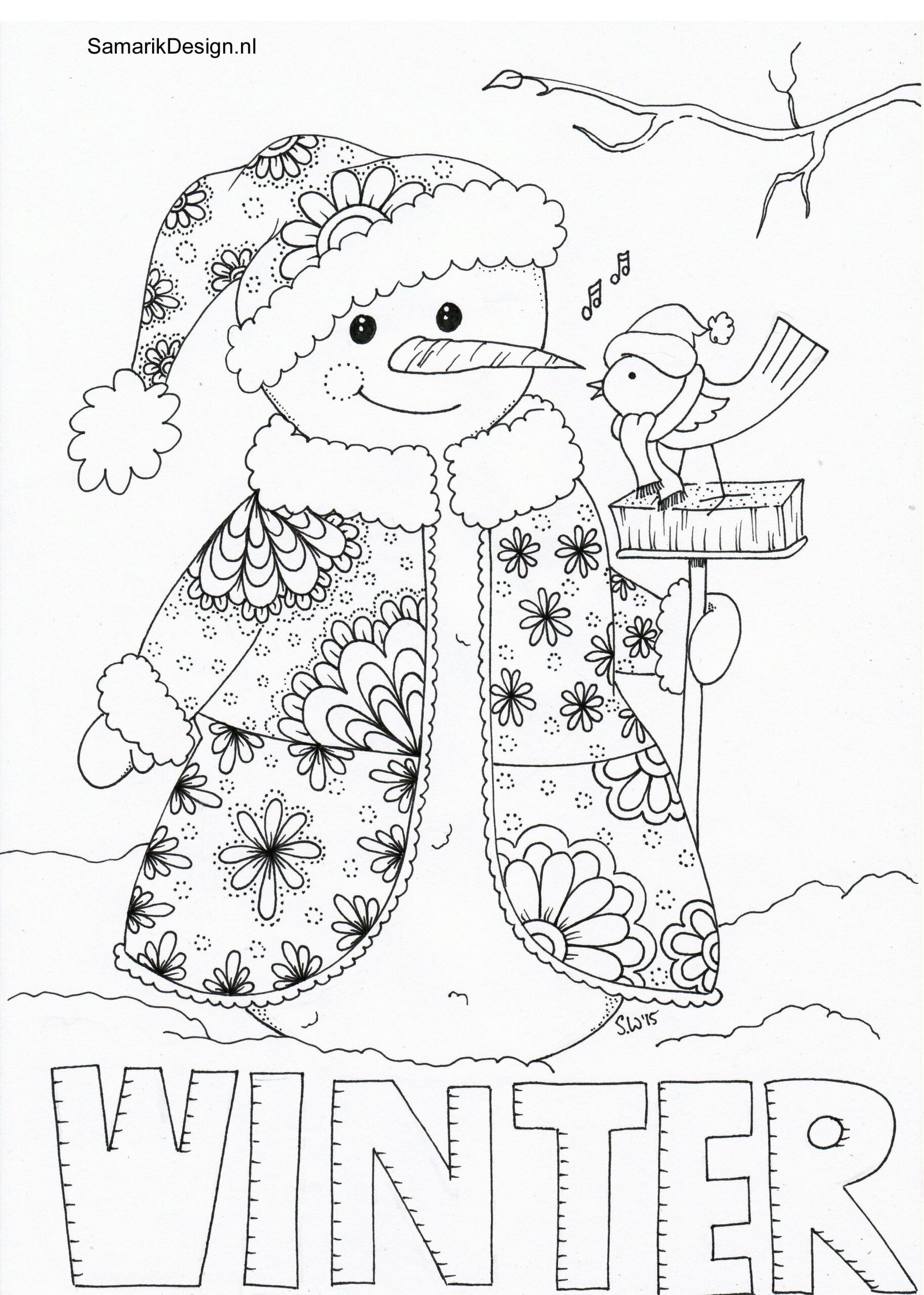 Collection Of Winter Coloring Pages Adults Free Printable Collection Of Winter Coloring Pages Adults Free Printable