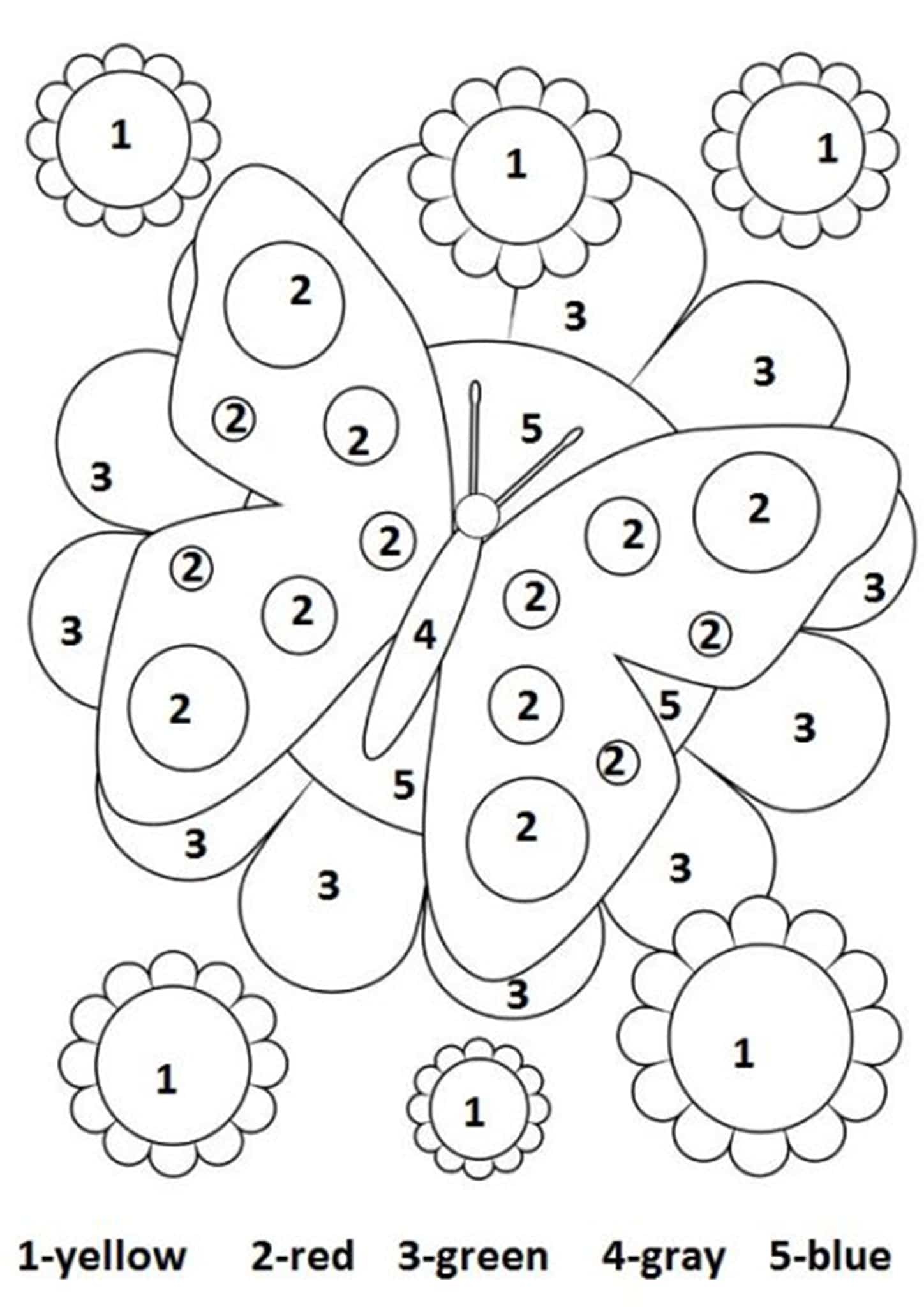 Color By Number Kindergarten Worksheets Printable Kin Vrogue co