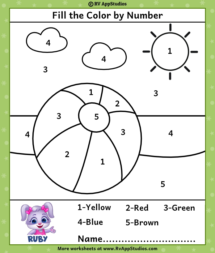 printable free color by number