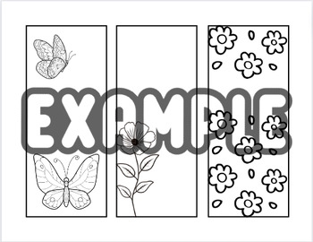 Colorable Spring Bookmarks By ThatCaffeinatedTeacher TPT
