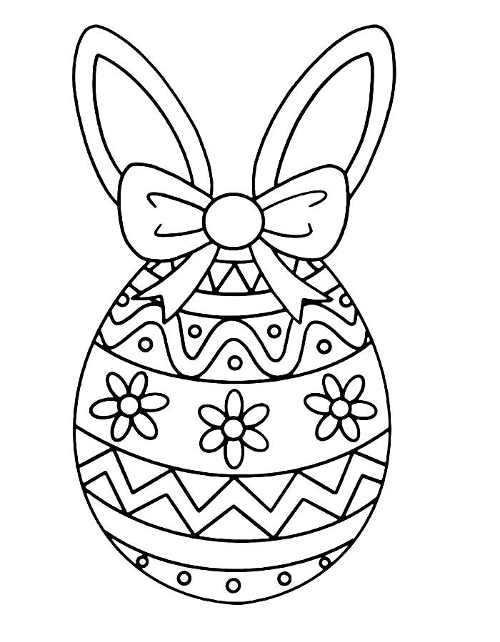 Colored Printable Easter Eggs Coloring Page Colored Printable Easter Eggs Coloring Page