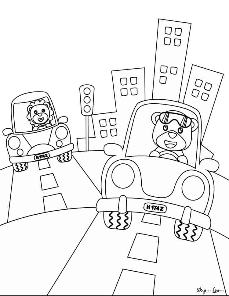 Coloring Book Cat Skip To My Lou Coloring Pages