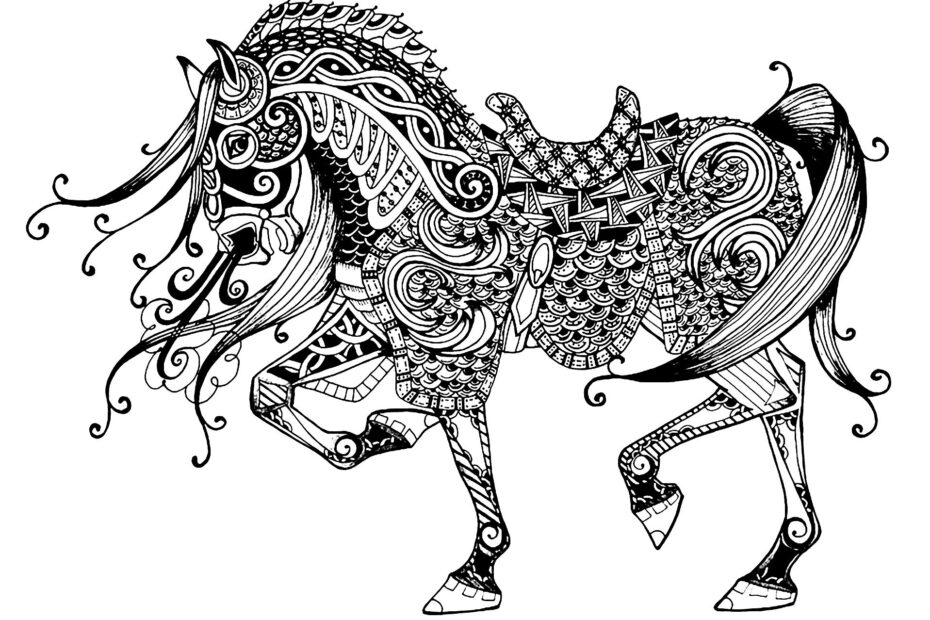 Coloring Horses To Print For Free Horse Coloring Pages For Kids