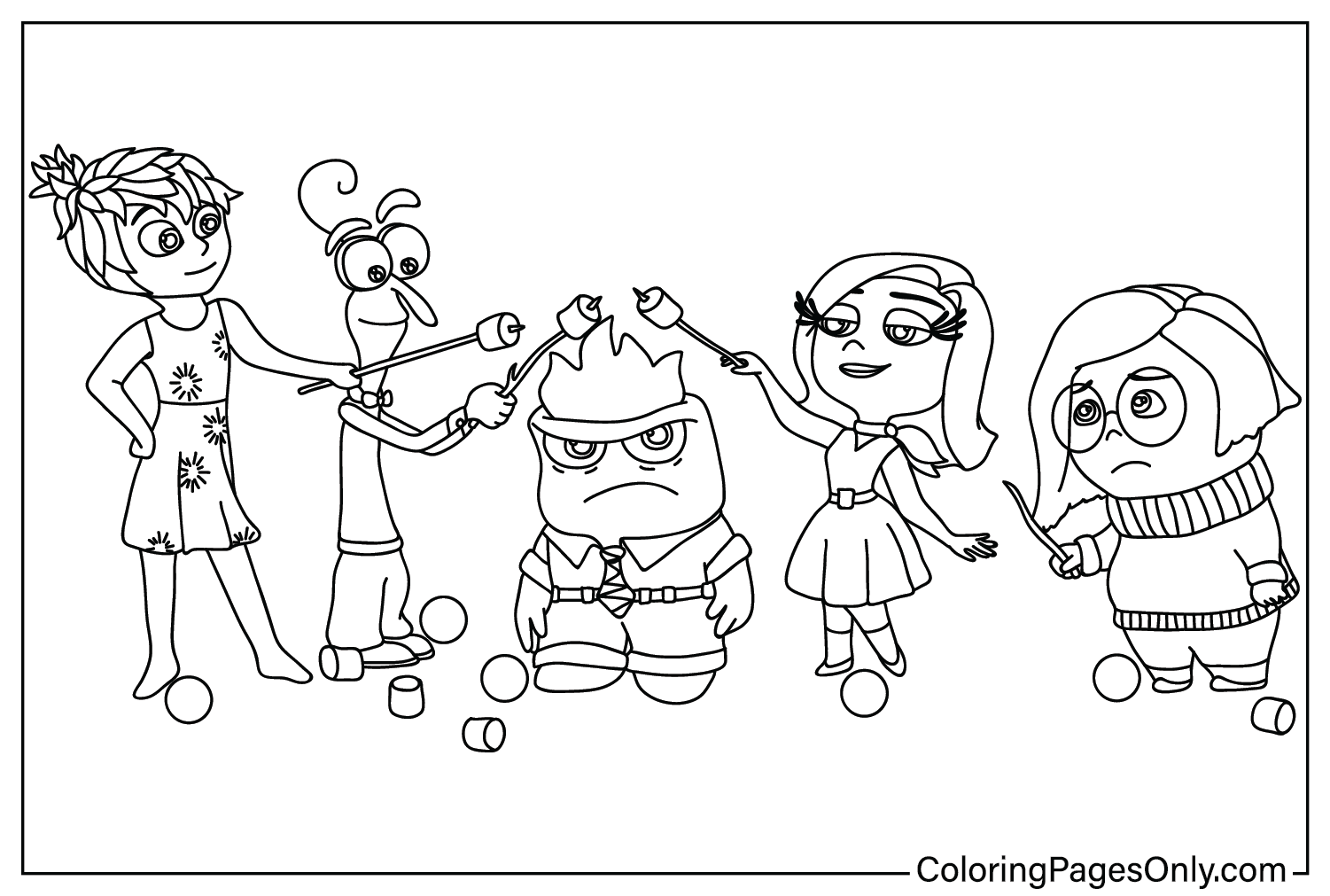 Coloring Insideout2 All Characters Inside Out 2 New Coloring Pages Coloring Insideout2 All Characters Inside Out 2 New Coloring Pages