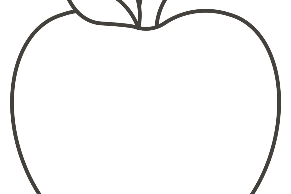 Coloring Page Apple Coloring Book 6000 Coloring Pages