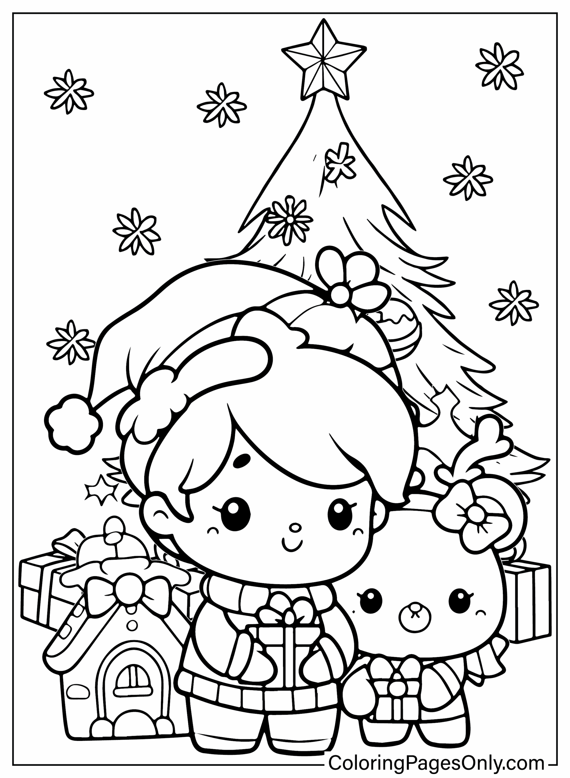 Coloring Page Cute Christmas Free Printable Coloring Pages Coloring Page Cute Christmas Free Printable Coloring Pages