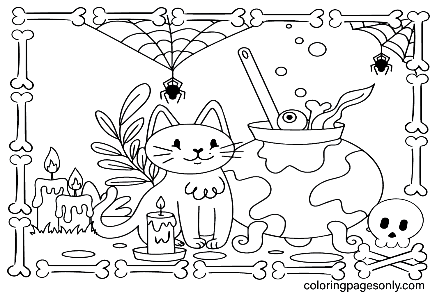 Coloring Page Cute Halloween Free Printable Coloring Pages Coloring Page Cute Halloween Free Printable Coloring Pages