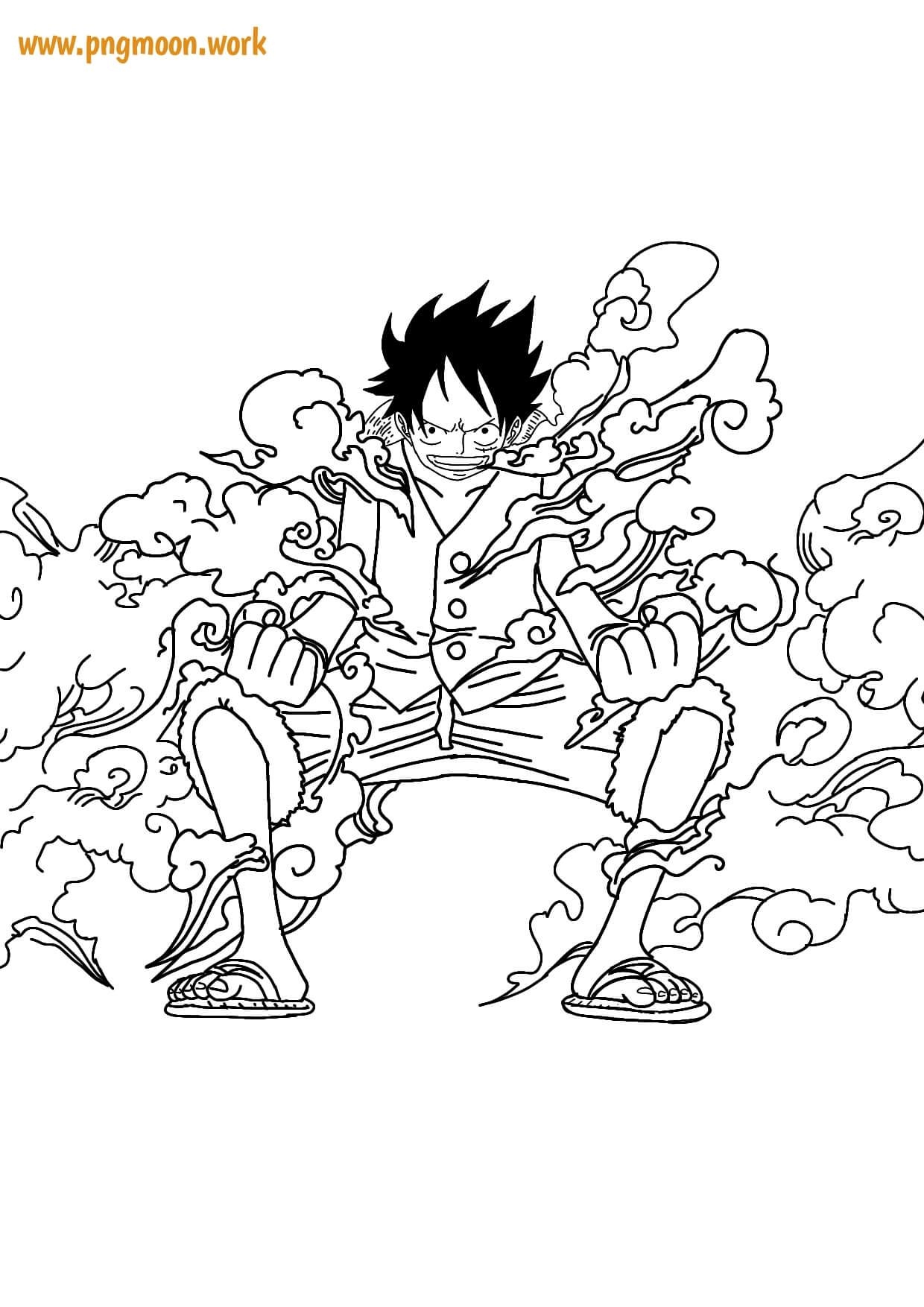 Coloring Page Desenho Luffy Desenhos Para Colorir