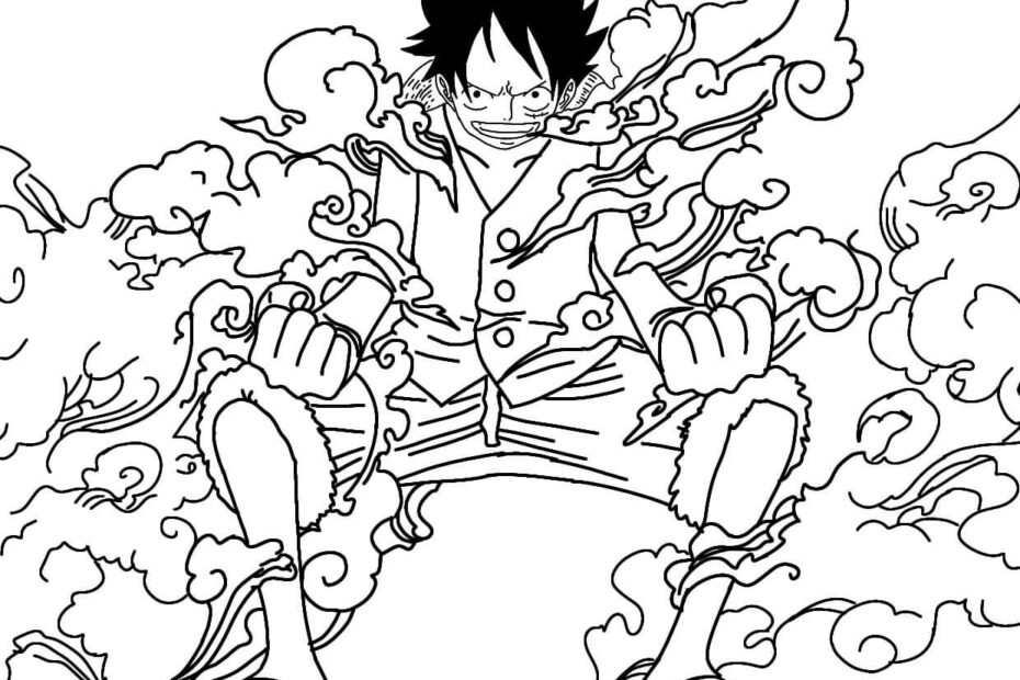 Coloring Page Desenho Luffy Desenhos Para Colorir