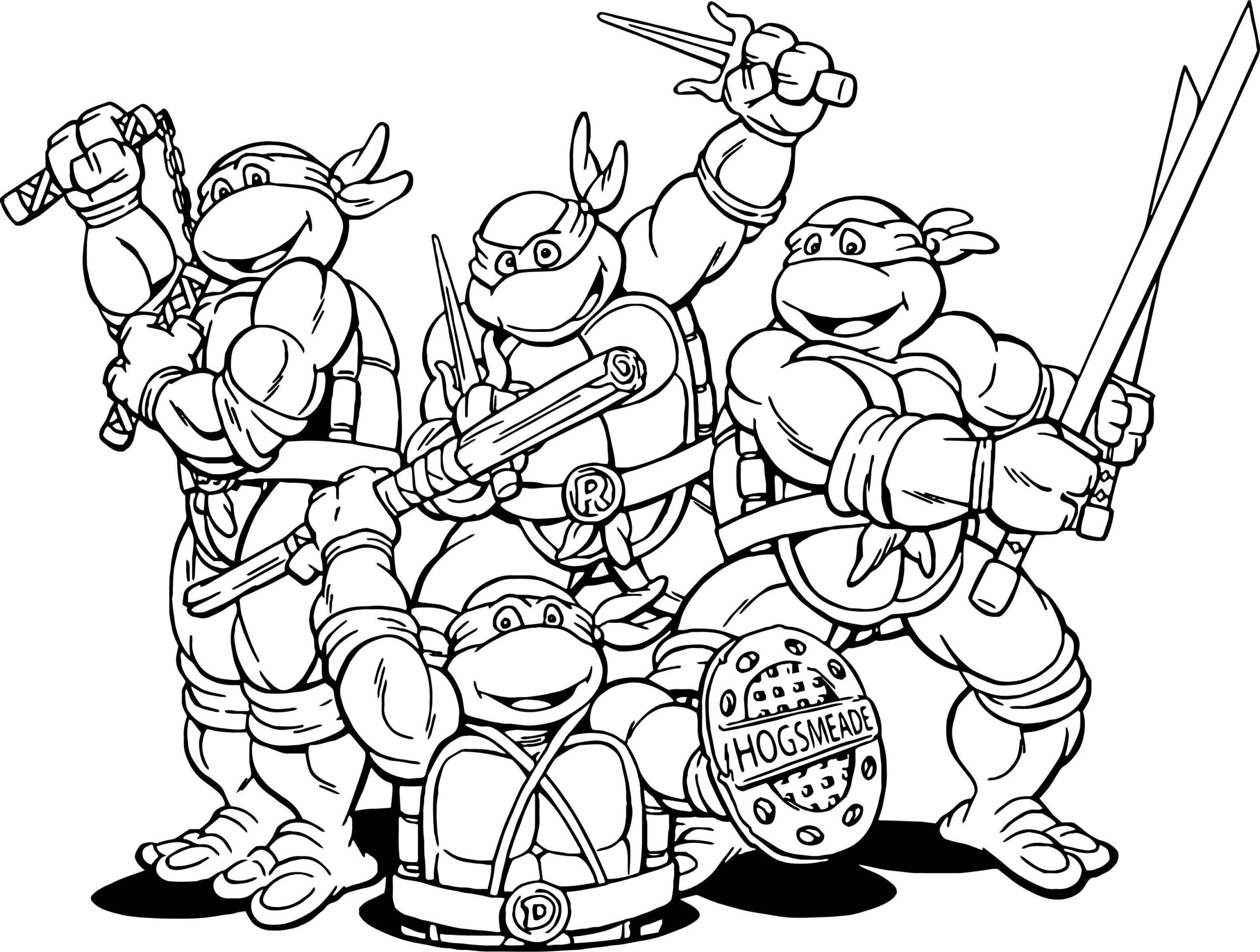 Coloring Page Ninja Turtle Coloring Page Ninja Turtle