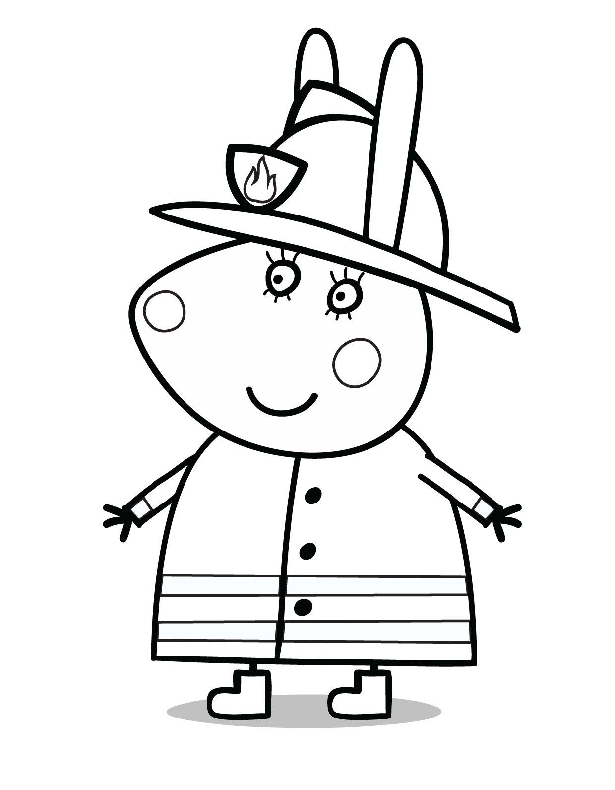 Peppa Pig colouring in printable