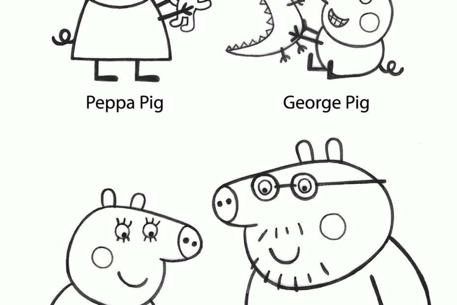 Coloring Page Peppa Pig Coloring Home