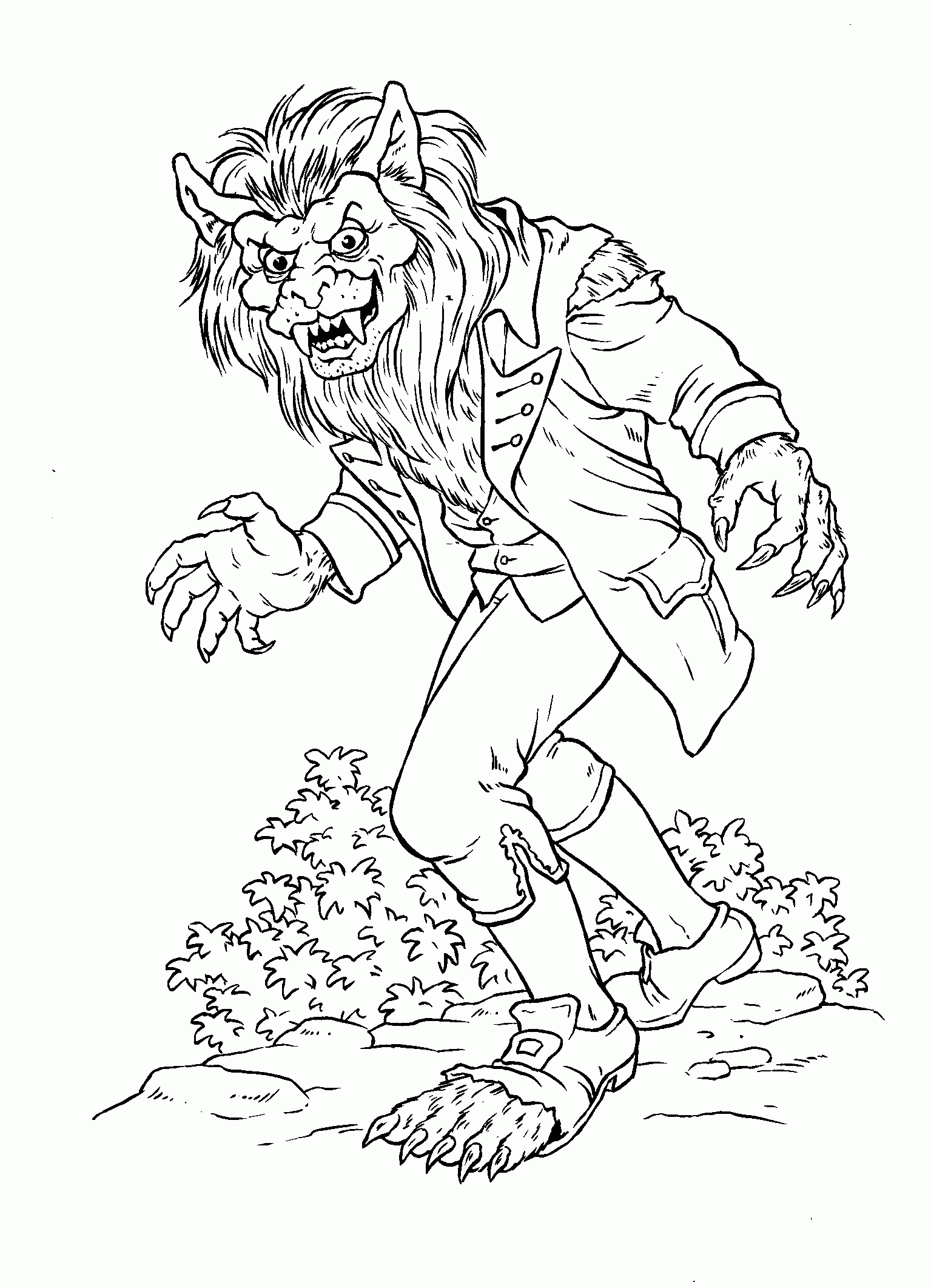 harry potter werewolf coloring pages