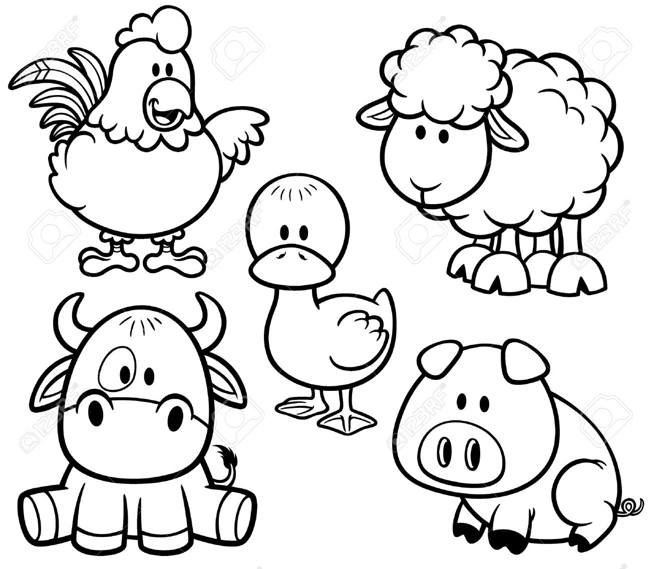 printable animals coloring sheets