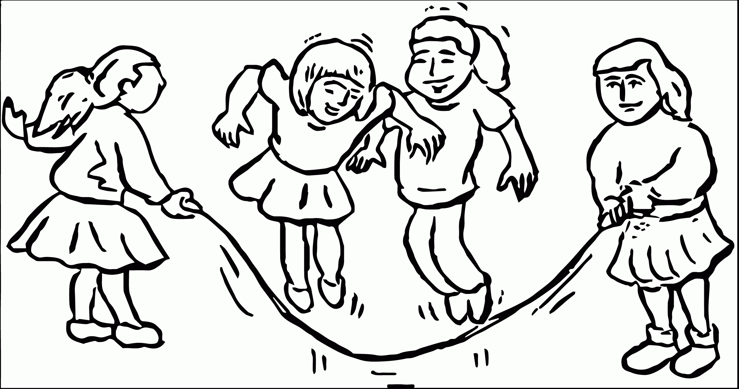 Coloring Pages Children Playing Coloring Home