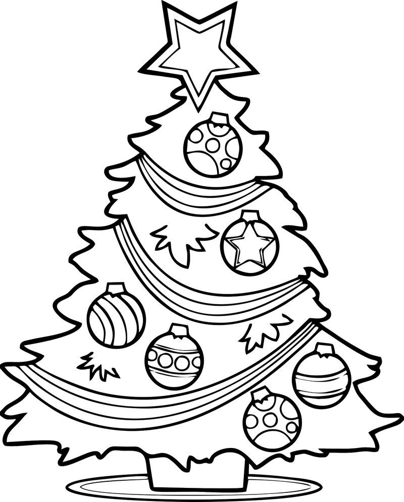 Coloring Pages Christmas Tree