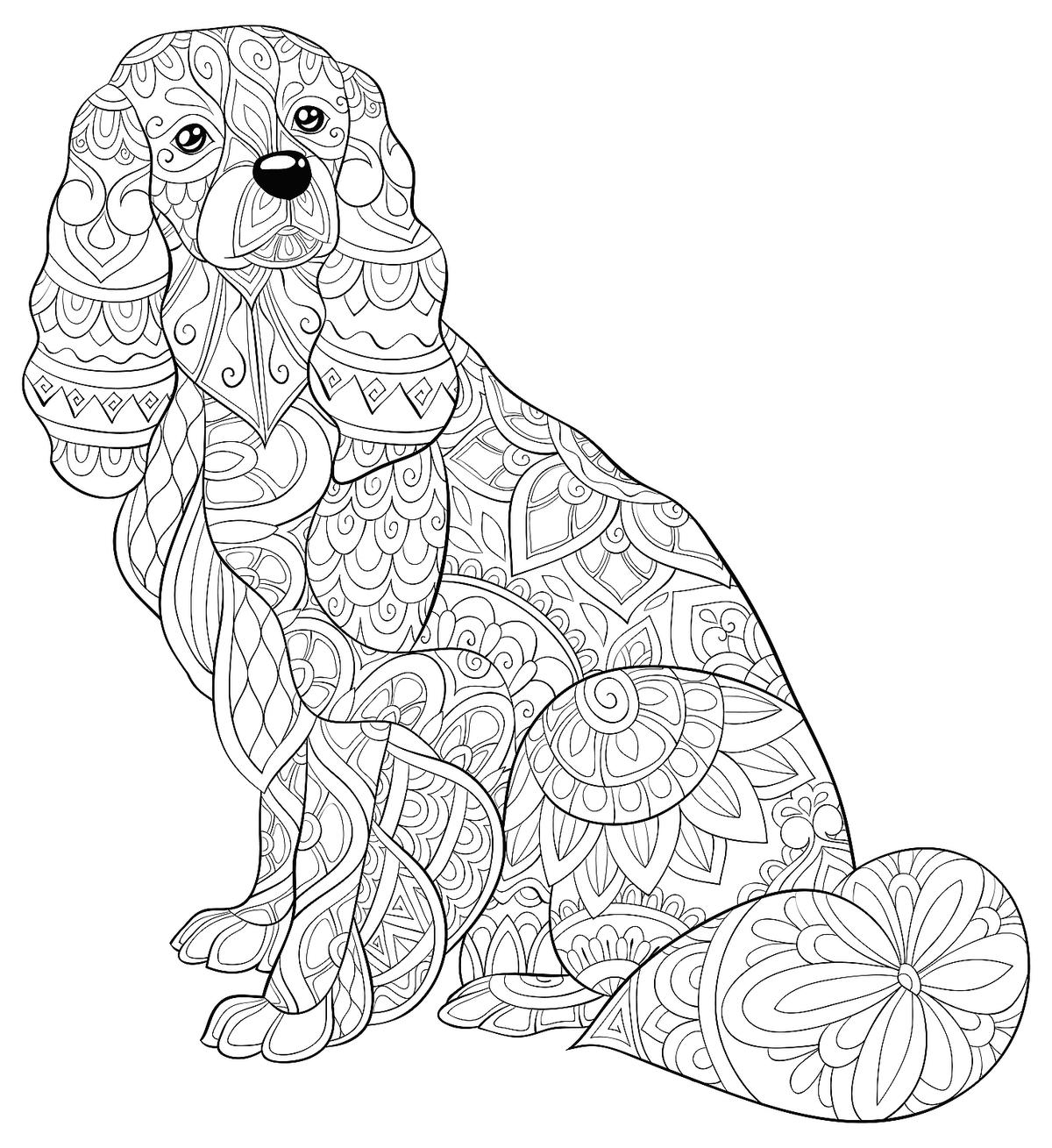 free printable dog coloring pages