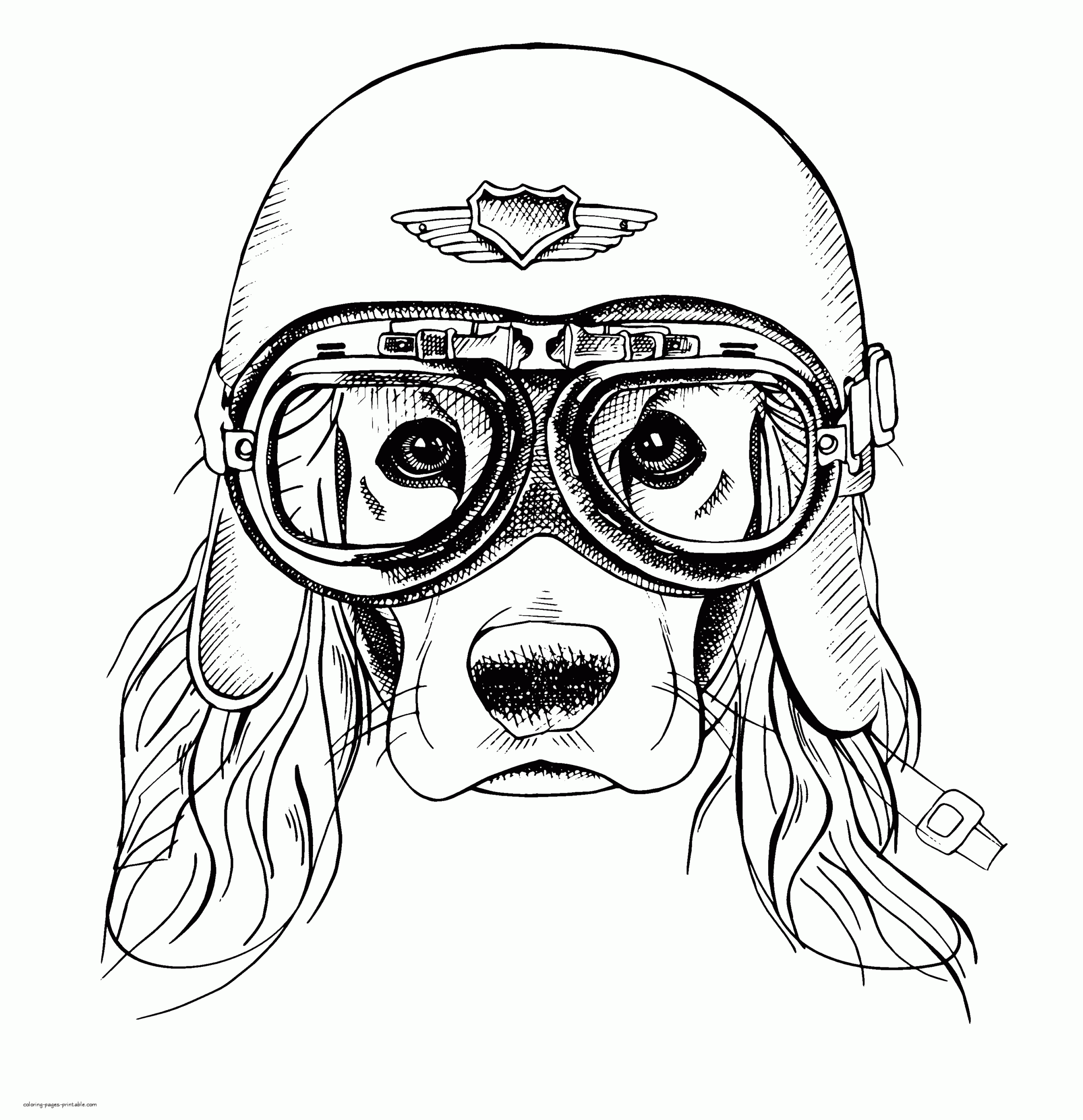 printable coloring pages dogs