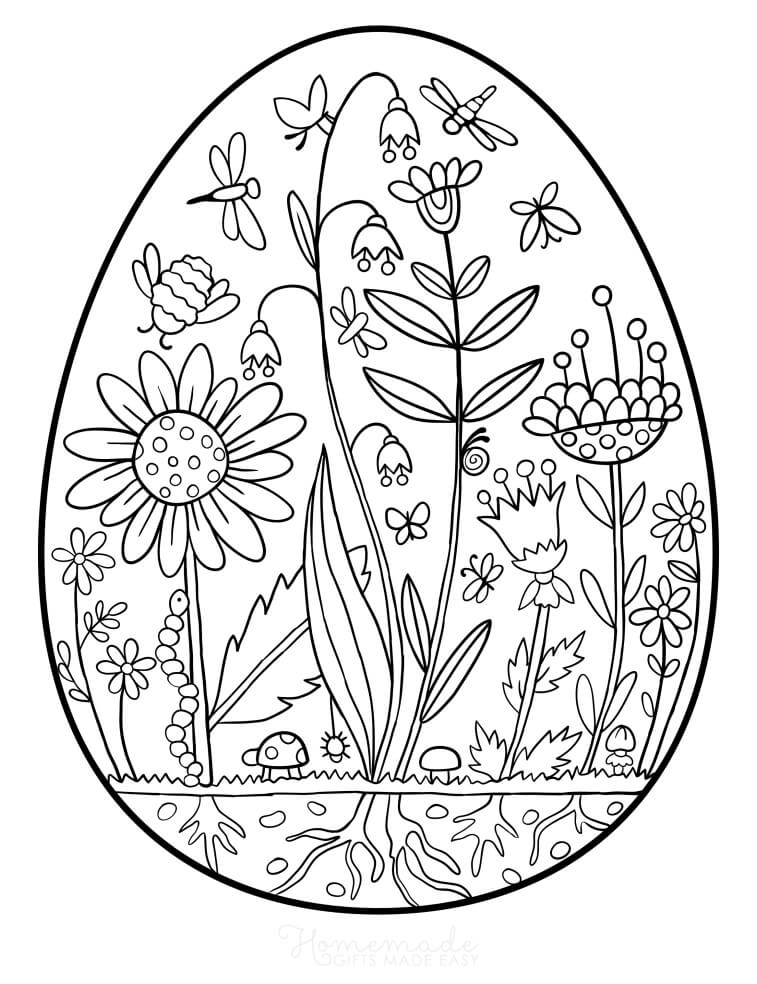 Coloring Pages For Adults Spring Coloriage Adulte Printemps Lapin Au 