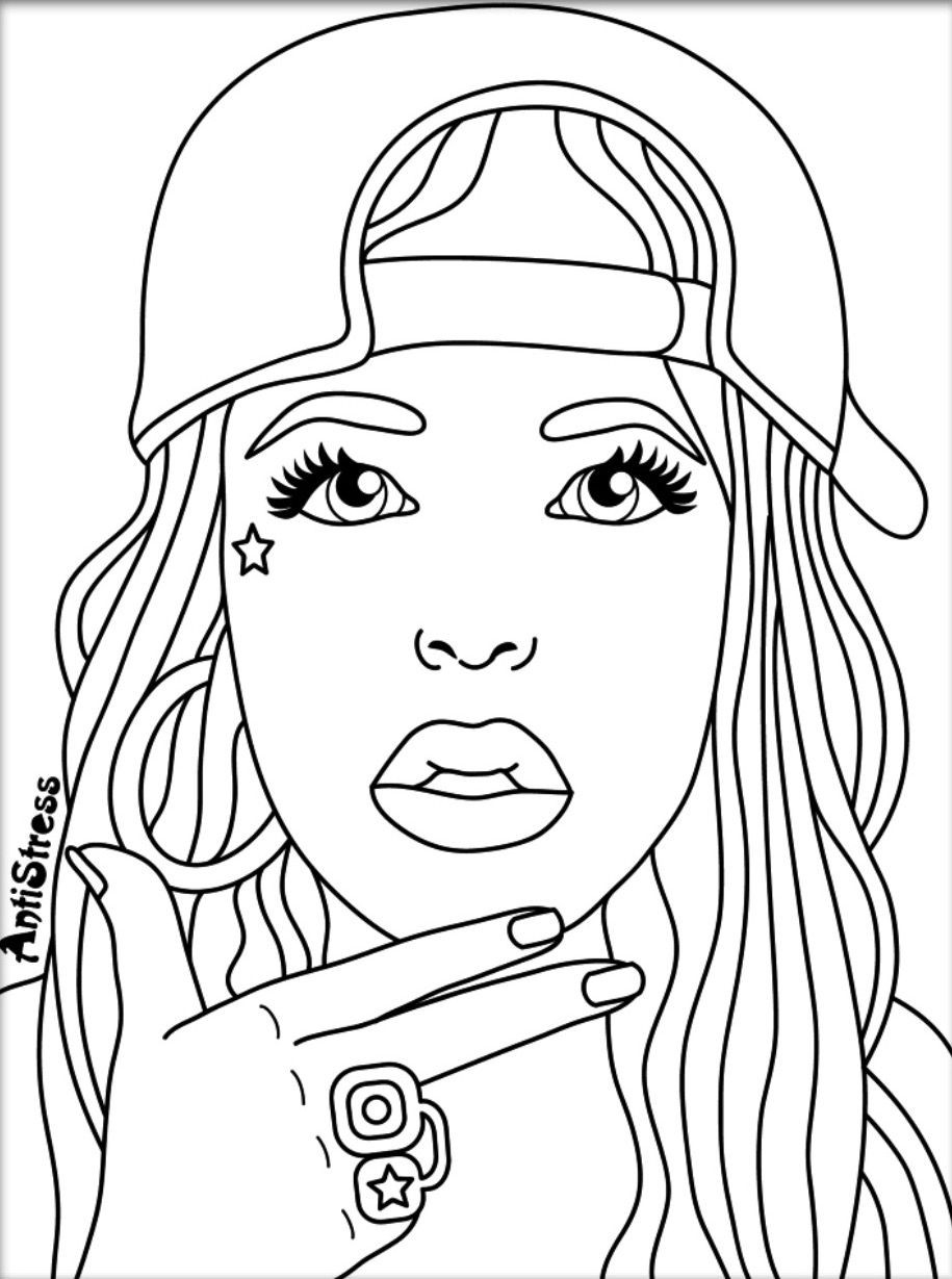 Coloring Pages For Adults Women At GetColorings Free Printable 