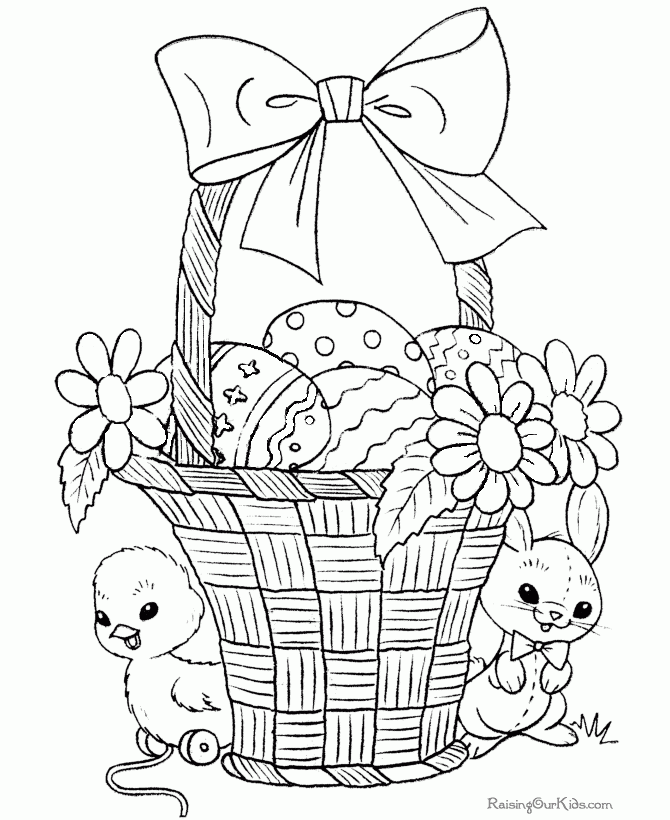 free coloring pages easter basket free coloring pages easter basket