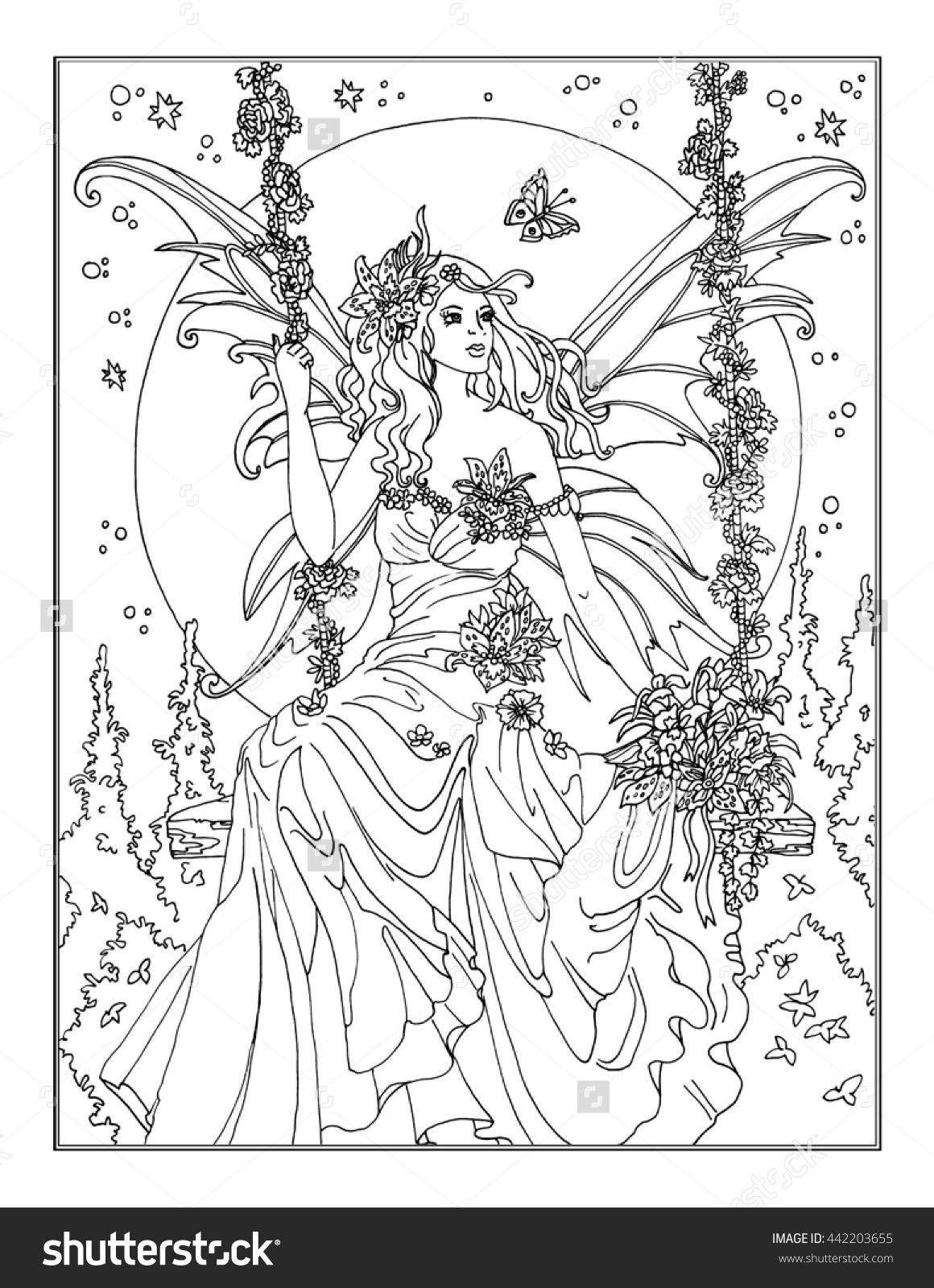 Coloring Pages For Fairies Team Coloring