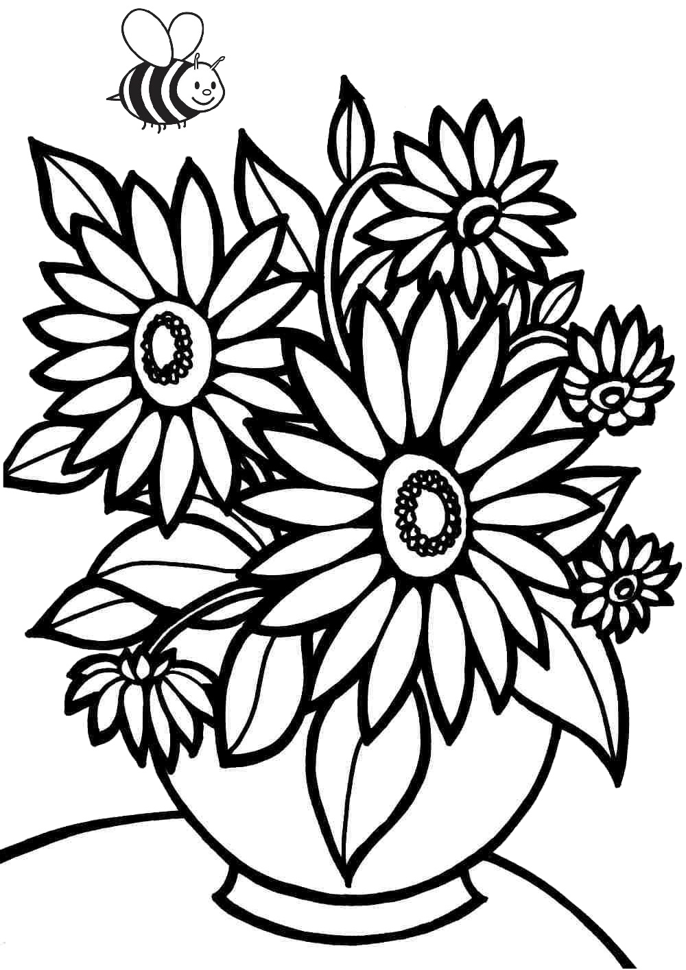 Coloring Pages For Flowers Printable