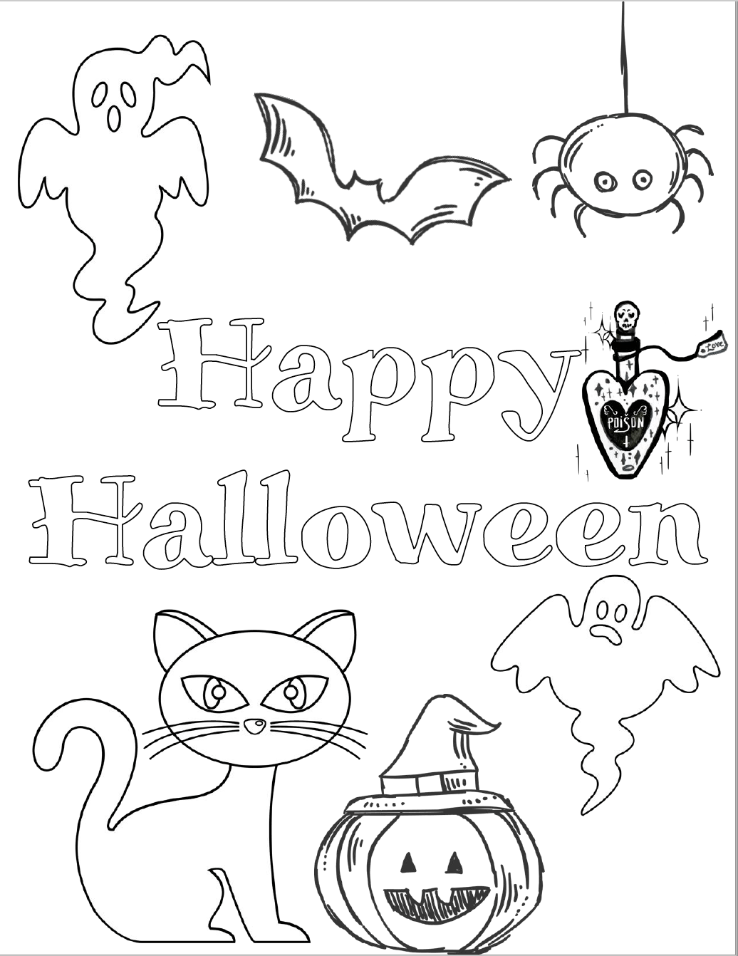 Coloring Pages Free Printable Halloween At Coloring Page Coloring Pages Free Printable Halloween At Coloring Page