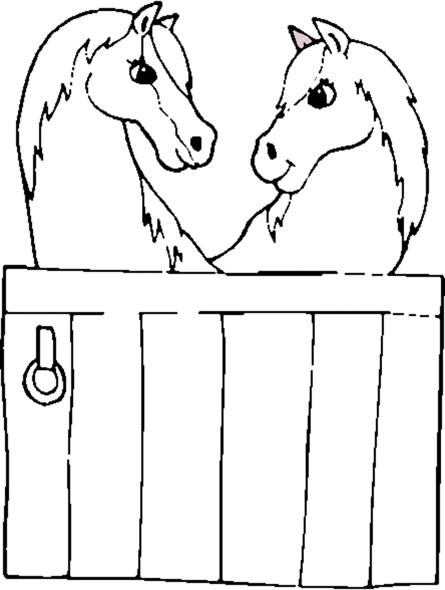 horses printable coloring pages