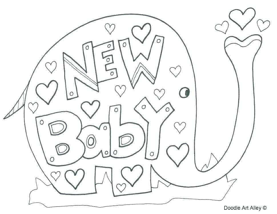 free coloring pages new baby free coloring pages new baby