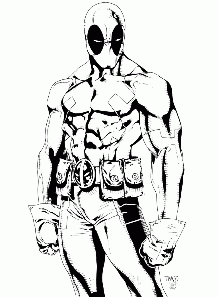Coloring Pages Of Deadpool Coloring Home Coloring Pages Of Deadpool Coloring Home