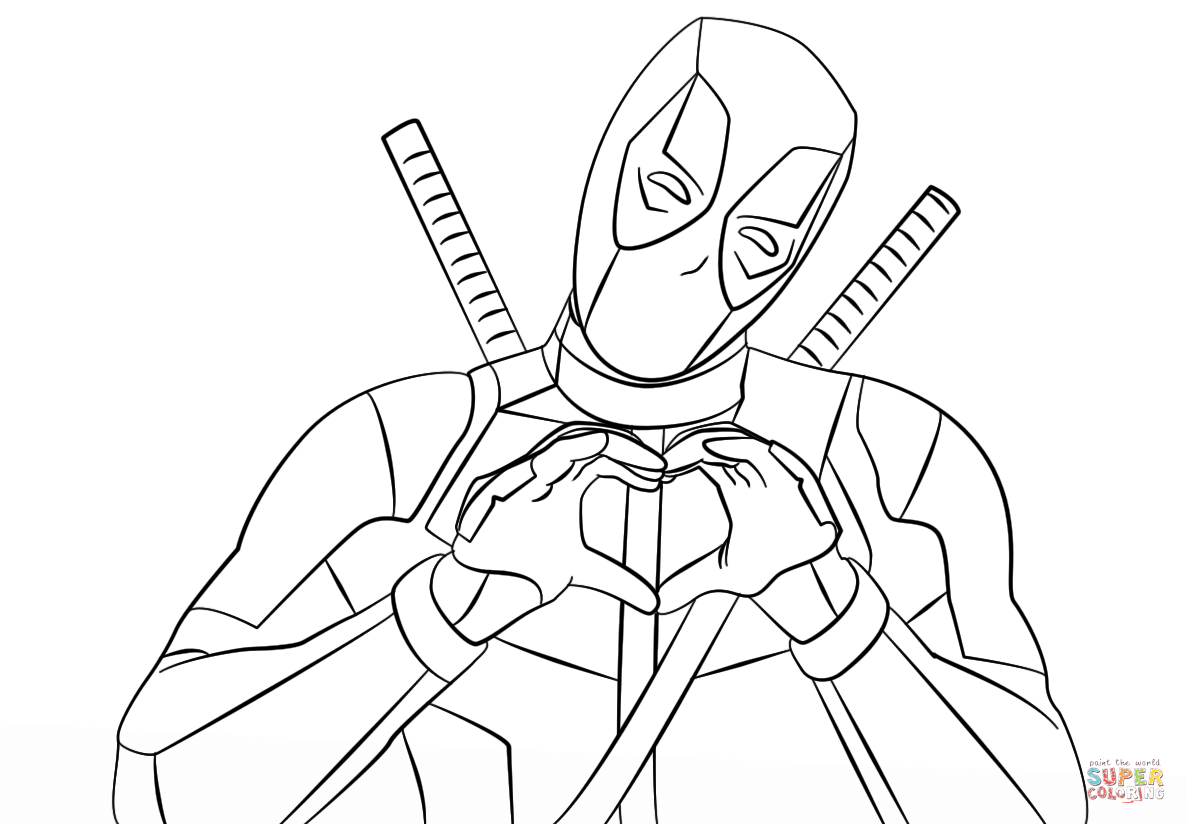 Coloring Pages Of Deadpool Coloring Home Coloring Pages Of Deadpool Coloring Home