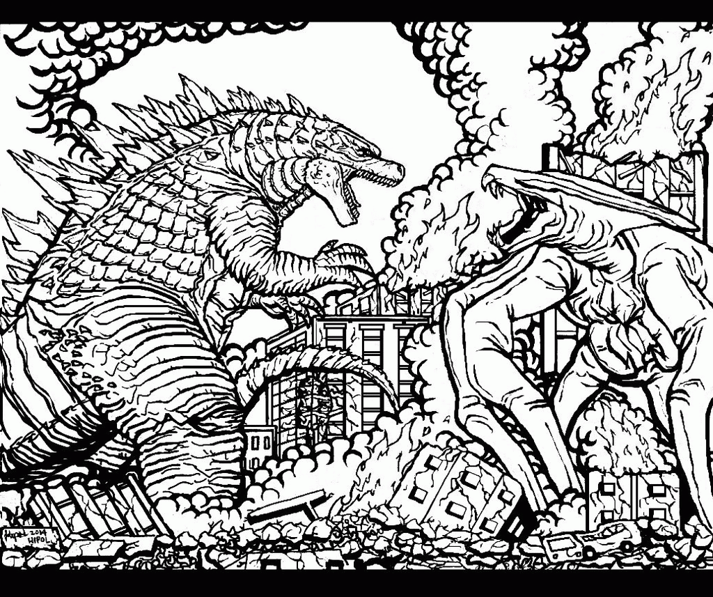 Coloring Pages Of Godzilla Coloring Home Coloring Pages Of Godzilla Coloring Home