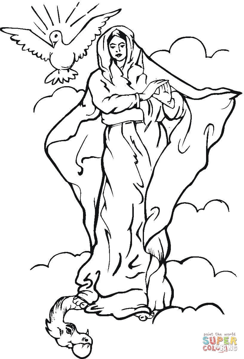 printable mother mary coloring page printable mother mary coloring page