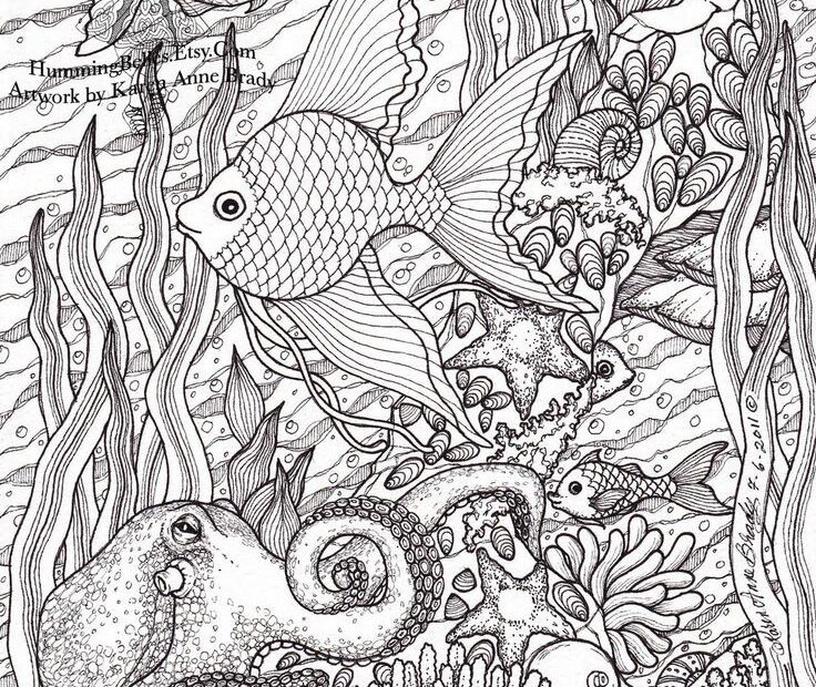 Coloring Pages Of Ocean Scenes Coloring Home