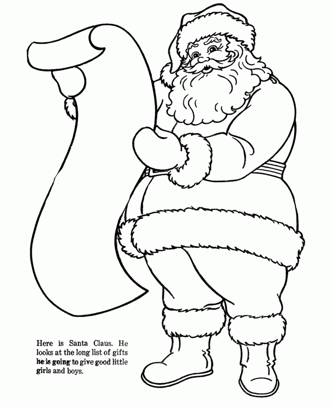 Coloring Pages Of Santa Claus Coloring Home Coloring Pages Of Santa Claus Coloring Home