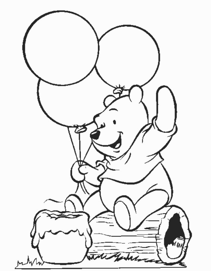 free Pooh Bear coloring pages free Pooh Bear coloring pages