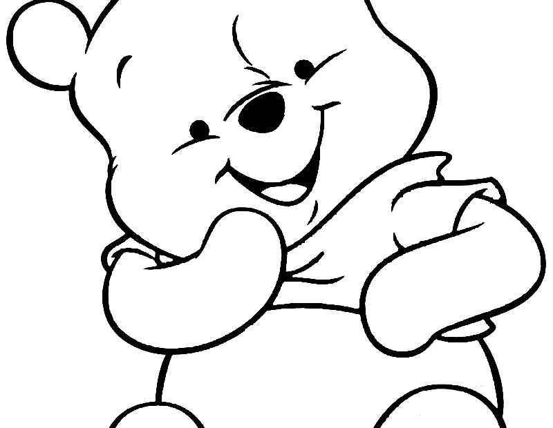 Coloring Pages Pooh Bear Coloring Home