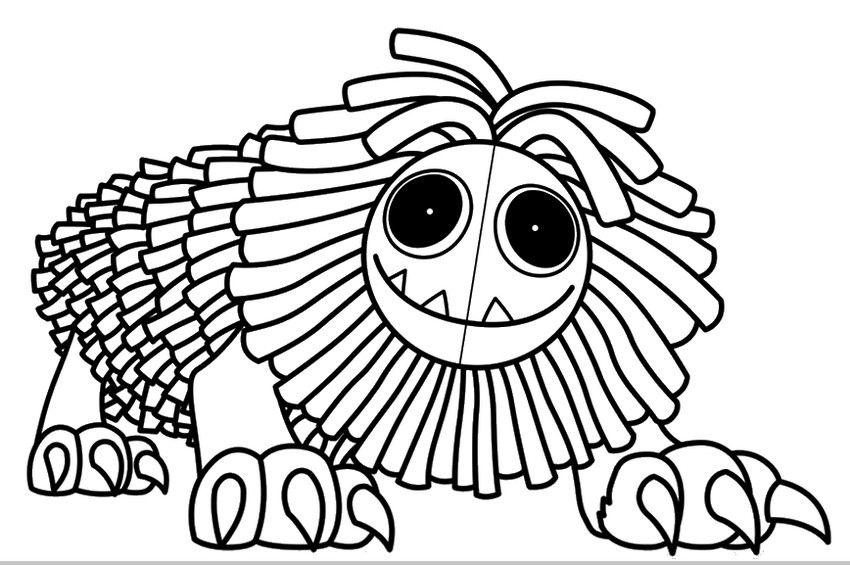 yarnaby poppy playtime coloring pages