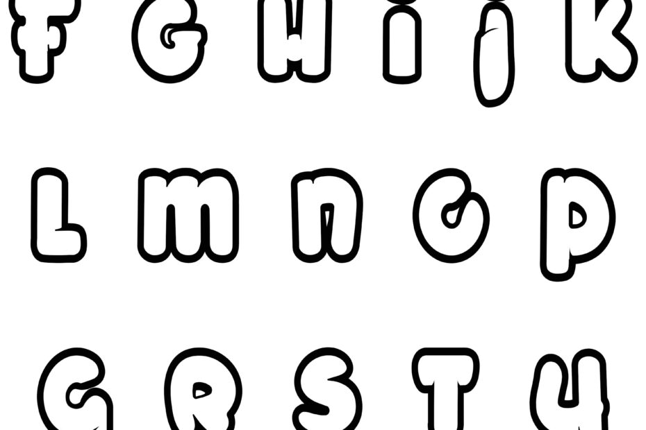 Coloring Pages Printable Alphabet Letters