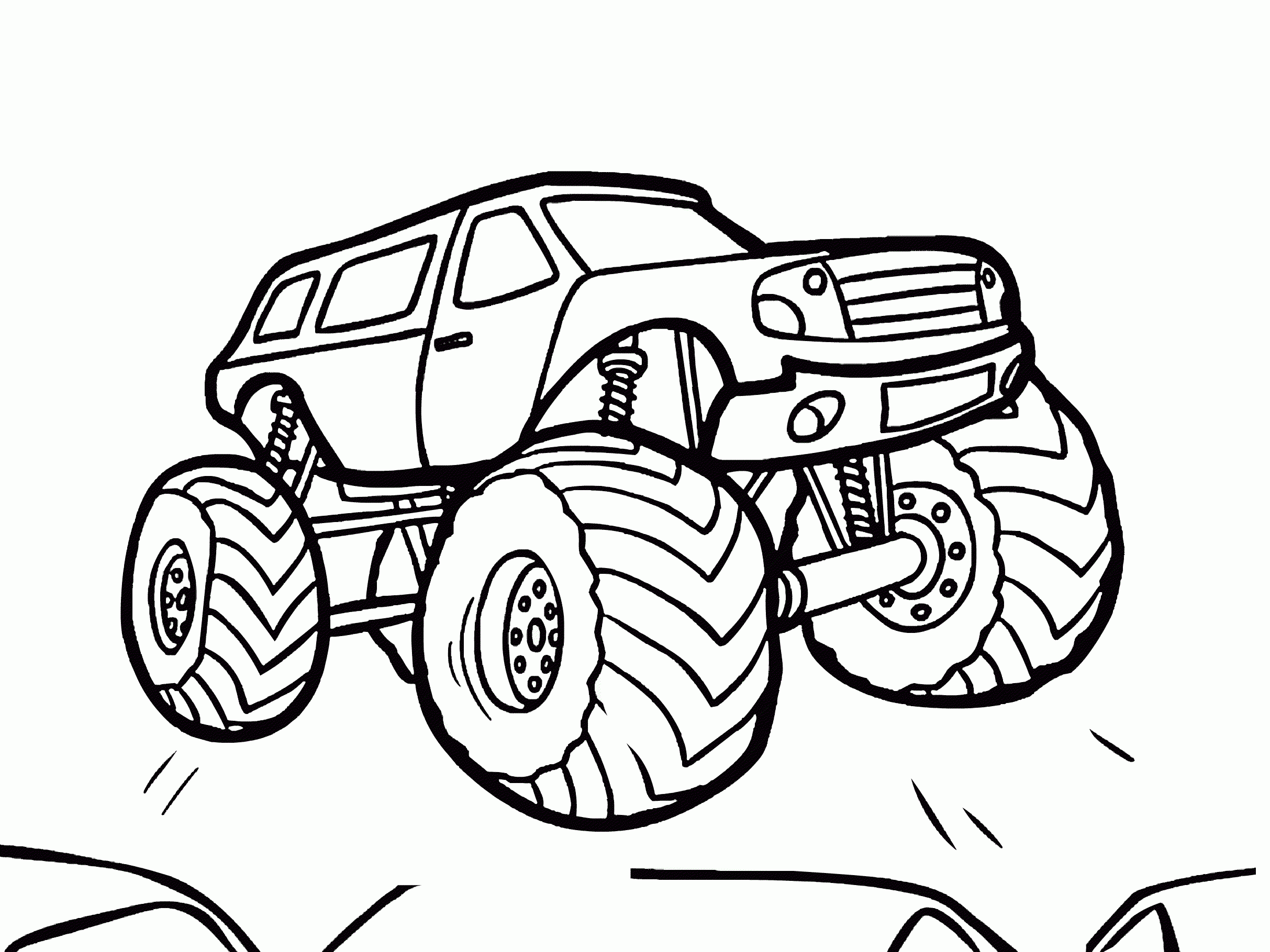 Coloring Pages Printable Kids Monster Trucks Monstertruck Kleurplaat