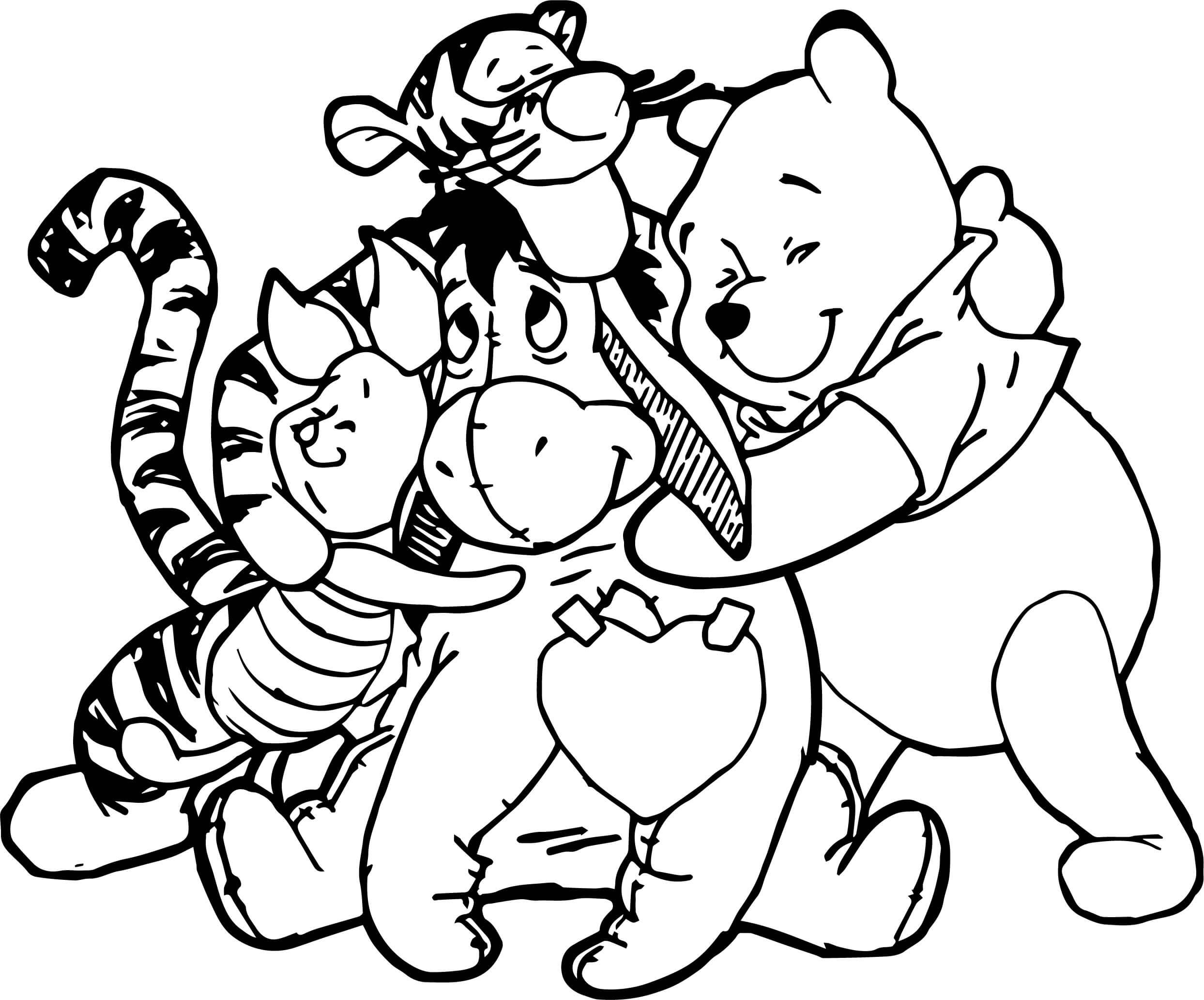 Coloring Pages Printable Winnie The Pooh Free Coloring Sheet 