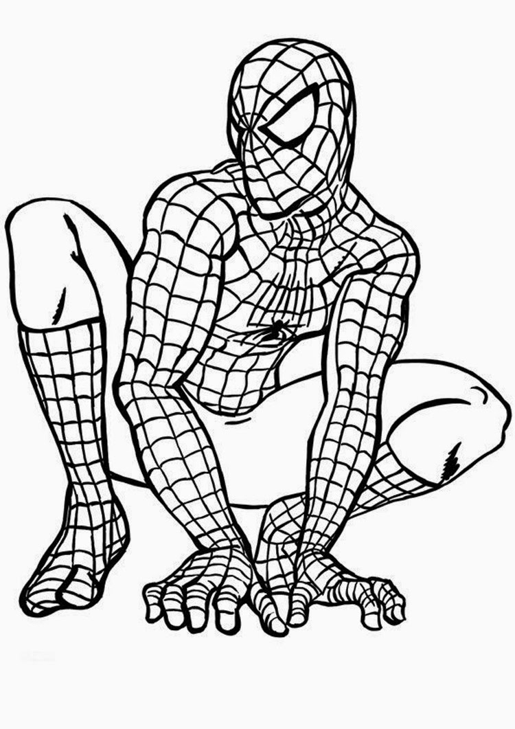 free coloring pages printable spider-man